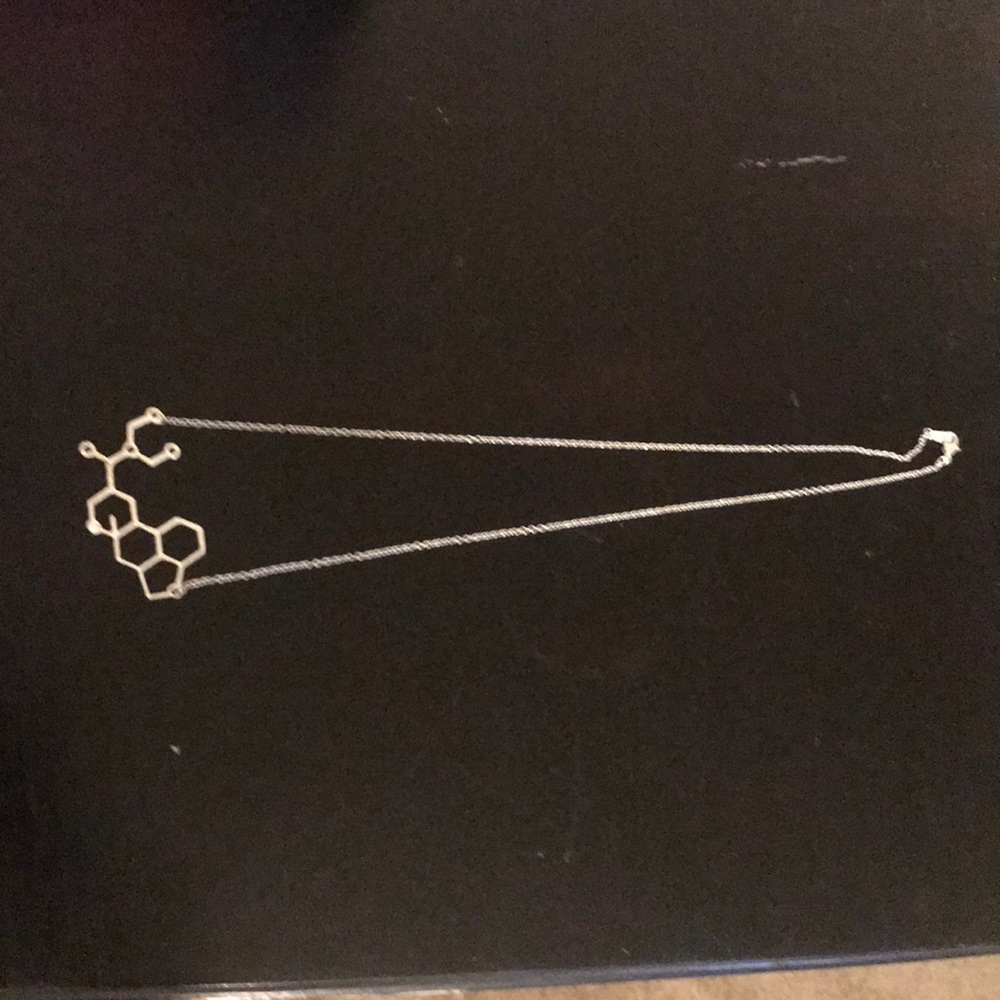 LSD molecule necklace